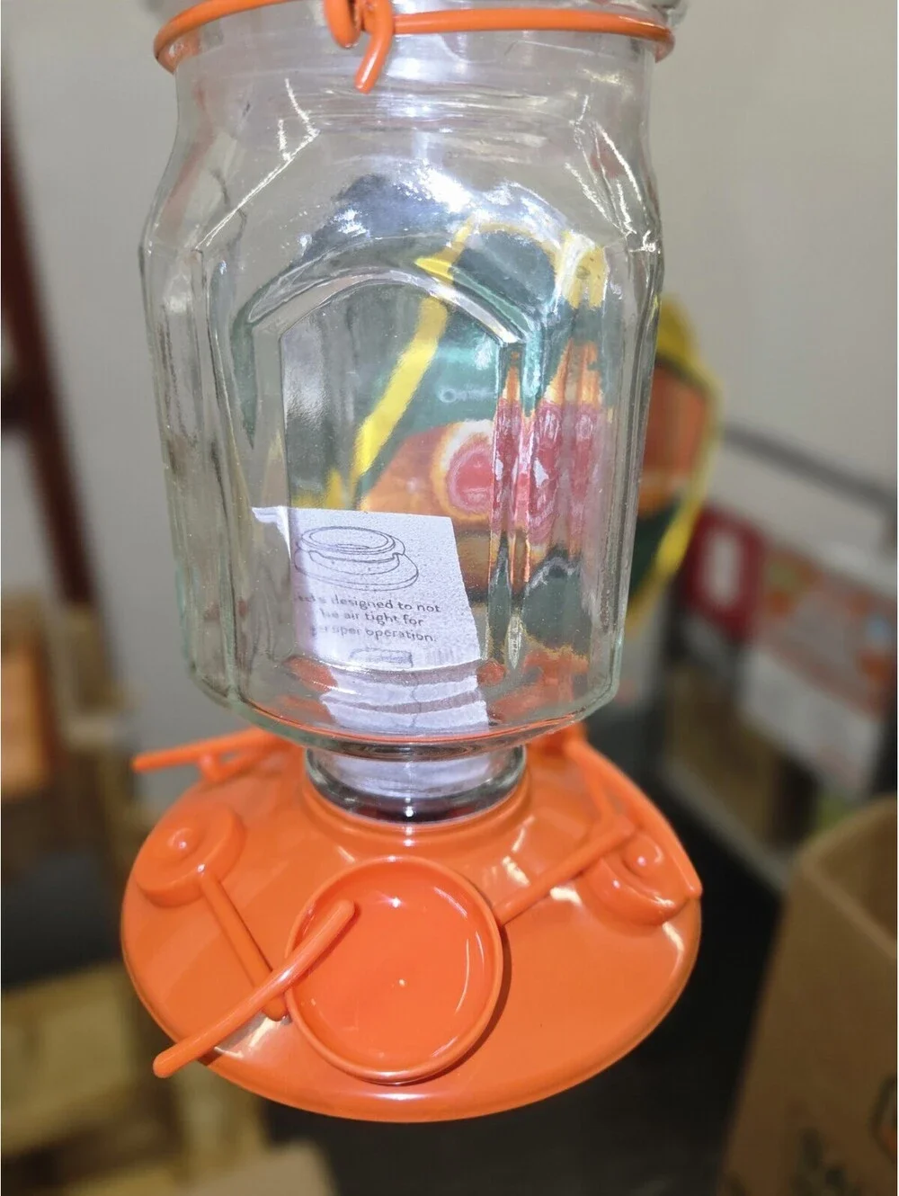 Oriole nectar feeder